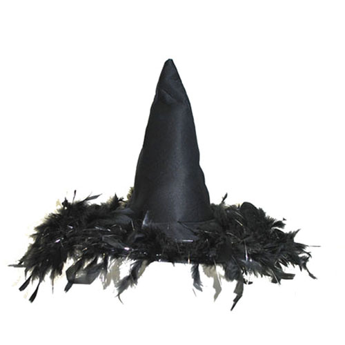 Cappello strega con piume - Baraldi Cotillons