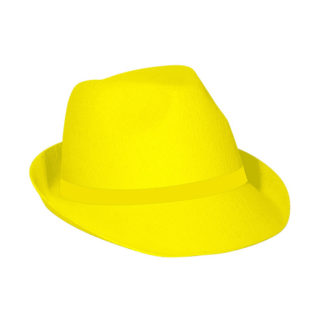 Cappello gangster Giallo Neon