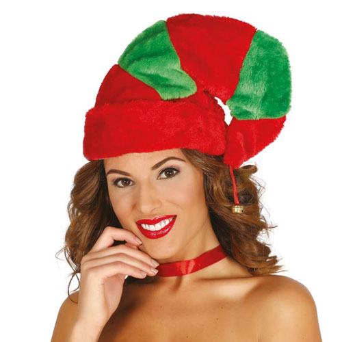 accessori per foto e feste cappelli lunghi cappello da elfo di Natale Nuobesty in peluche 