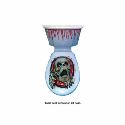 Decoro Zombie Horror pvc per toilet set 2 pz.