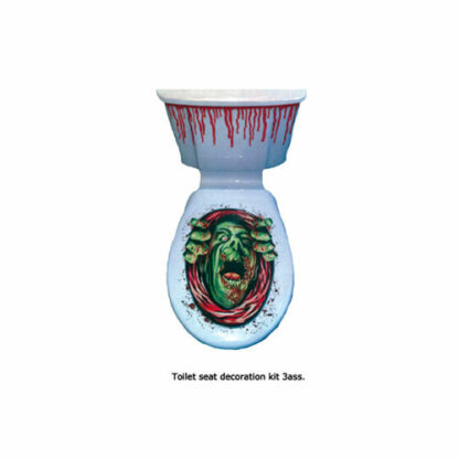 Decoro Zombie Horror pvc per toilet set 2 pz.