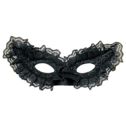 Maschera papillon pizzo nero