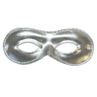 Maschera farfalla tessuto argento