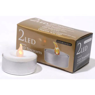 Candeline tea light a LED set 2 pezzi