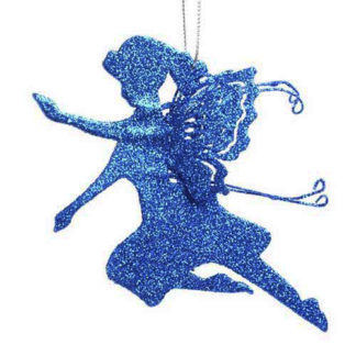 Fatina blu glitterata cm 37
