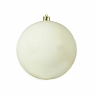 Palla di Natale mm 200 Bianco Lana