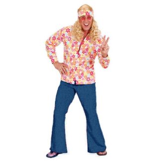 Camicia hippie a fiori uomo