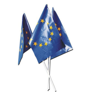 Bandierine Europa con asta