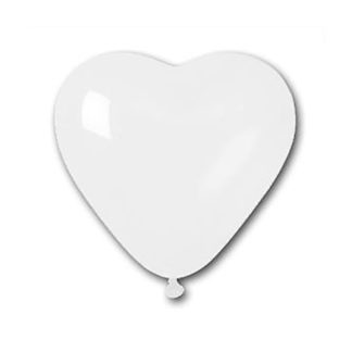 Palloncini cuore bianco 16 pezzi