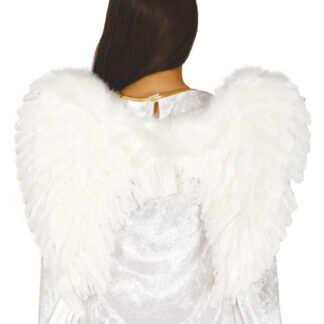 Ali angelo con piume bianche cm. 50