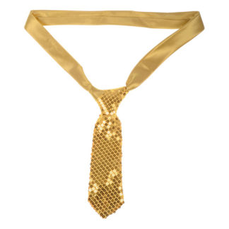 Cravattino paillettes oro