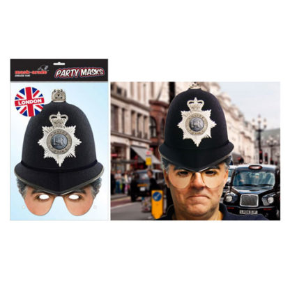 Maschera British poliziotto Inglese in cartoncino