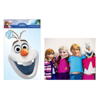 Maschera Olaf Frozen in cartoncino