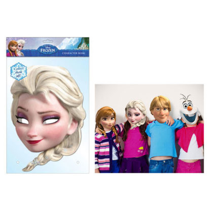 Maschera Elsa Frozen in cartoncino