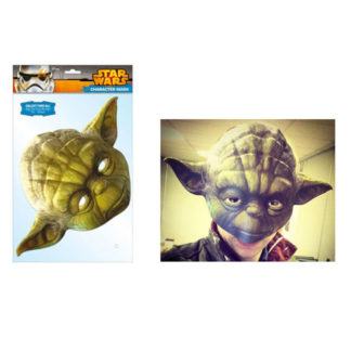 Maschera Yoda Star Wars in cartoncino