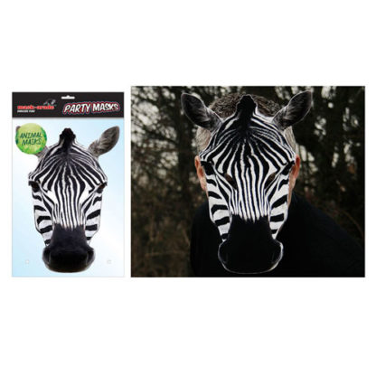 Maschera animale zebra in cartoncino