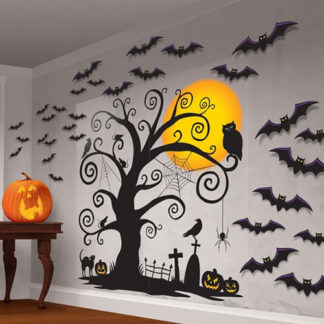 Kit Decoro murale Halloween 32 pezzi