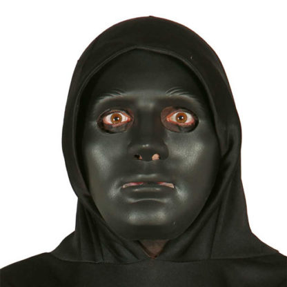 Maschera nera in plastica rigida