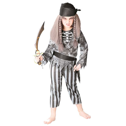 Costume Scheletro Pirata bimbo 7/9 anni - Baraldi Cotillons