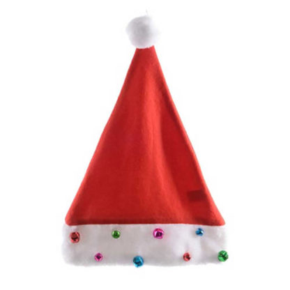 Cappello Babbo Natale con campanellini