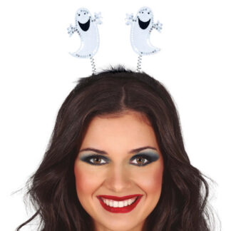 Cerchietto Di Halloween, Fasce Per Feste Di Halloween,Fasce Per Capelli Di Halloween Con Strisce Di Lana Colorate E Scheletro Di Pipistrello Fantasma Di Zucca | Bomboniere Cappelli H