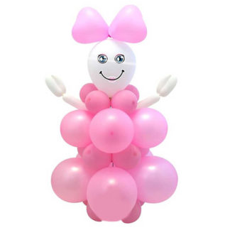 Kit palloncini baby rosa