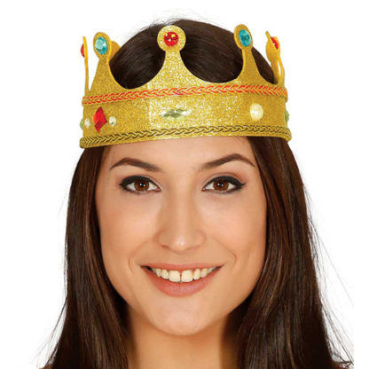 Corona regina con gemme