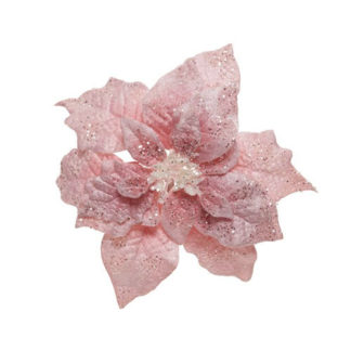 Stella di natale blush pink con clip cm. 16