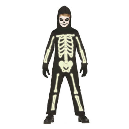 Costume scheletro Fosforescente bimbo