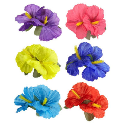 Fermacapelli Hawaii con fiori Ibisco
