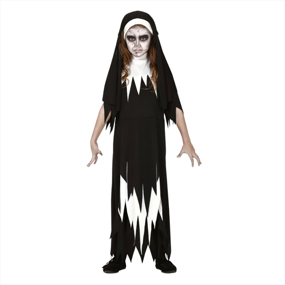 Costume Suora Horror stile The Nun 10/12 anni - Baraldi Cotillons