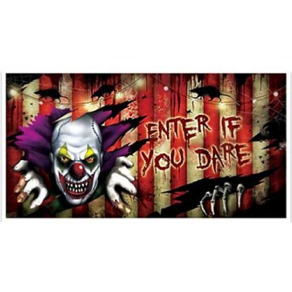 Banner clown horror pvc cm.165x85