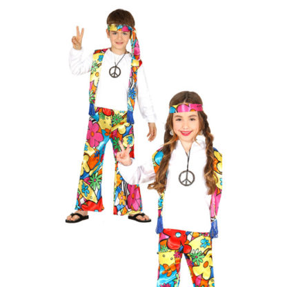 Costume Hippie Bimbo 5/6 anni Unisex