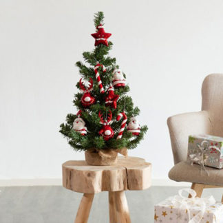 Alberino di Natale in pino decorato cm 60