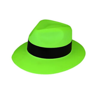 Cappello Gangster neon Verde in PVC