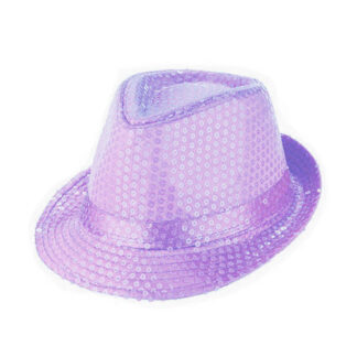 Cappello paillettes rosa lilla
