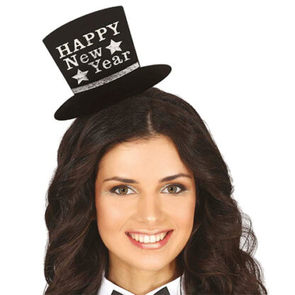 Cerchietto Happy New Year argento