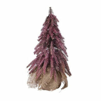 Alberino di Natale Glitterato Velvet Pink cm. 20