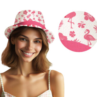Cappello estivo fenicotteri adulto