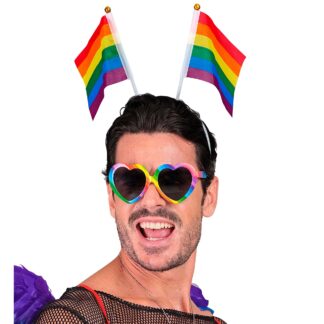 Arcobaleno Cerchietto con bandiere