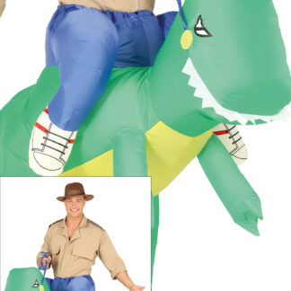 Costume dinosauro gonfiabile tg. 52/54