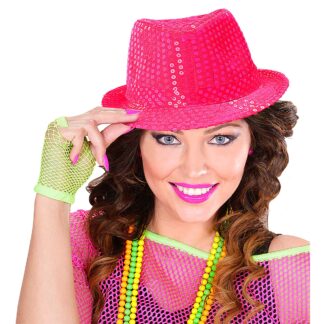 Cappello Rosa con Paillettes