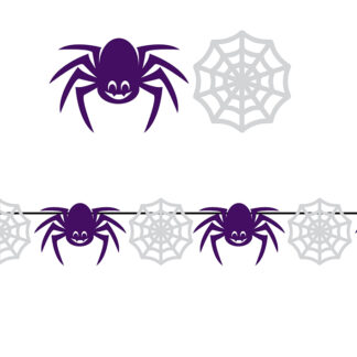 Festone halloween ragno e ragnatela mt. 3
